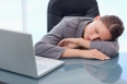 Young businesswoman sleeping