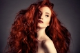 Red Hair. Fashion Girl Portrait